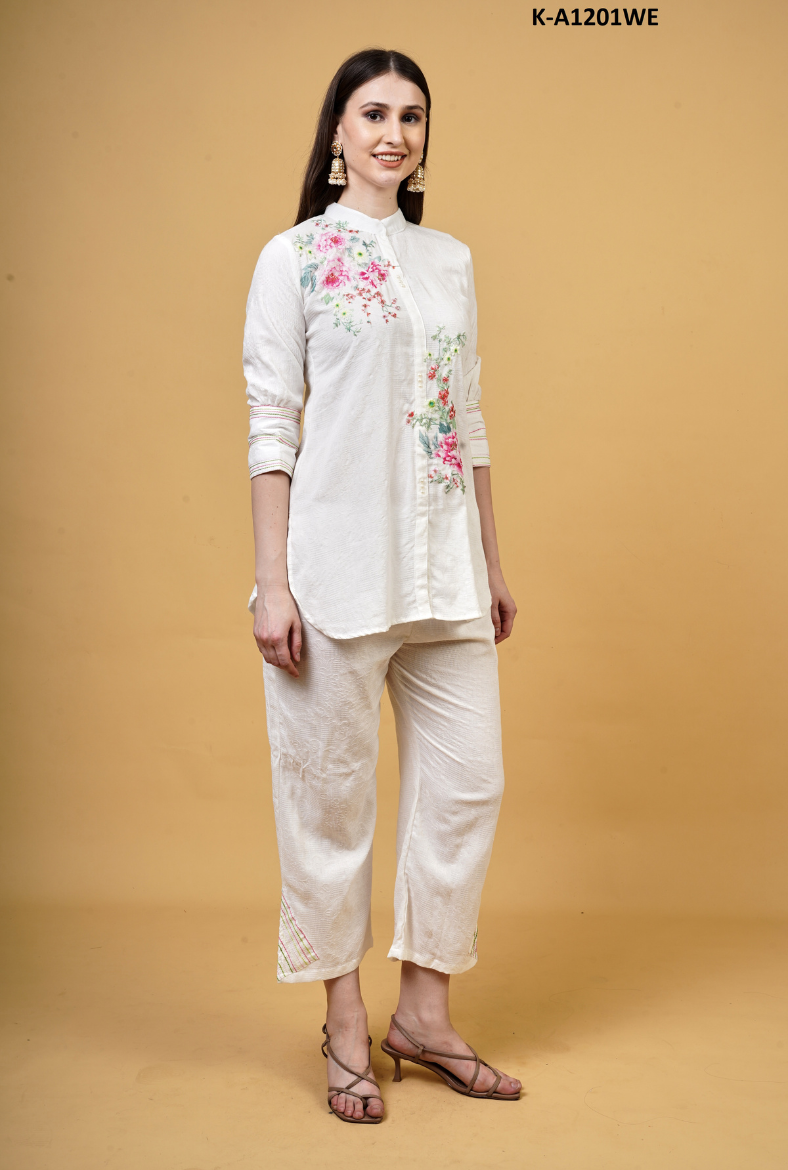 Floral Embroidered Co-ord Set