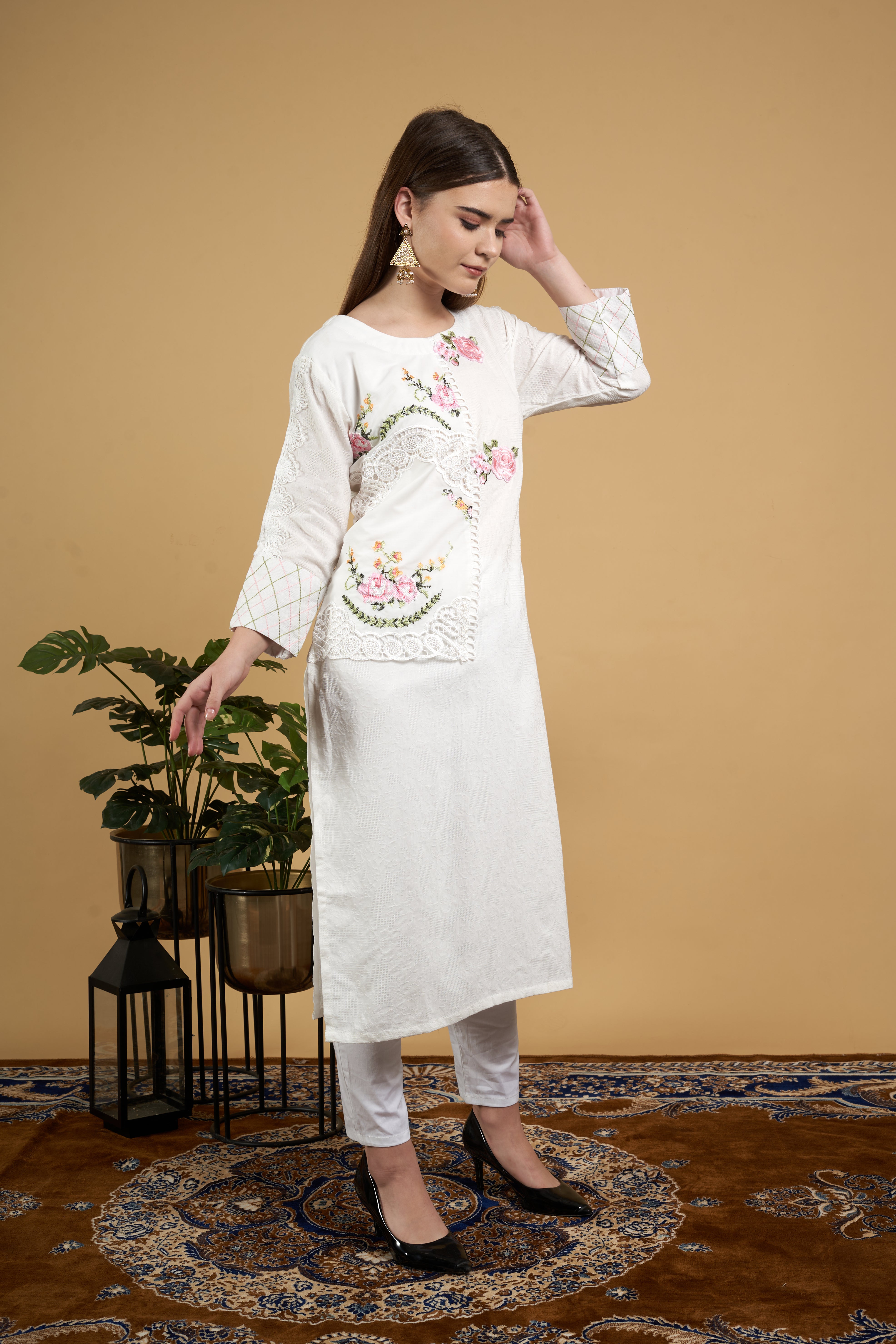 Embroidered Kurta Set