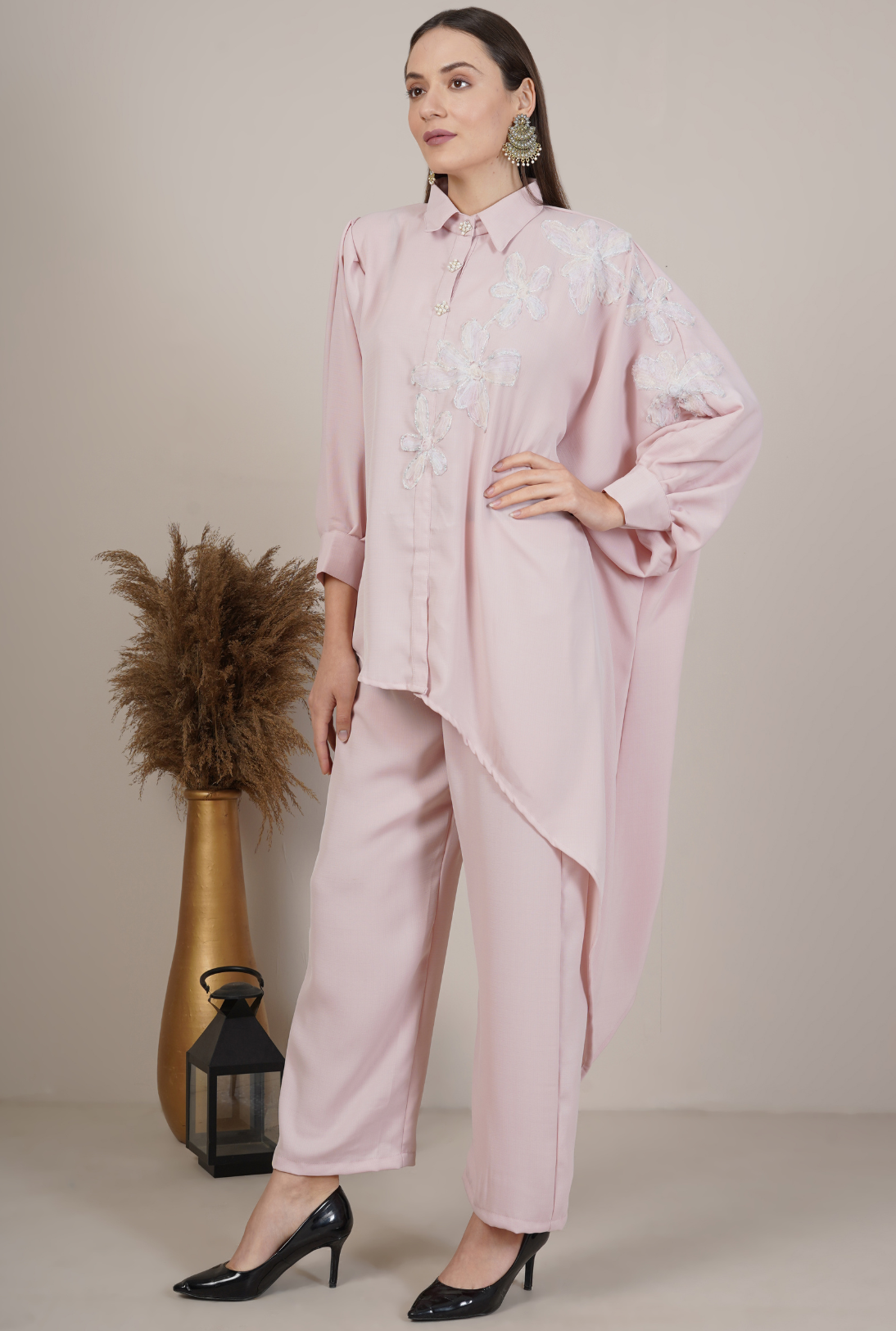 Embroidered Tunic Set