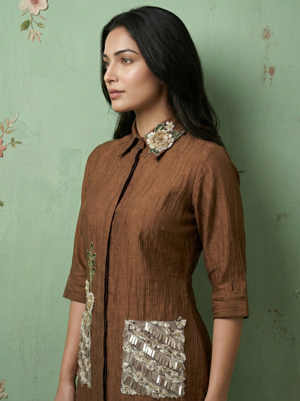 Mocha Metallic Shirt