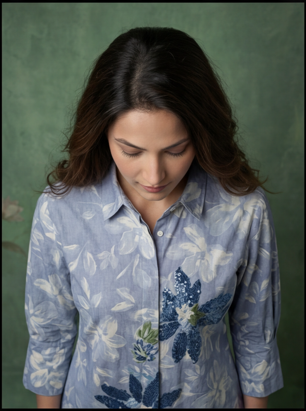 Azure Bloom Shirt