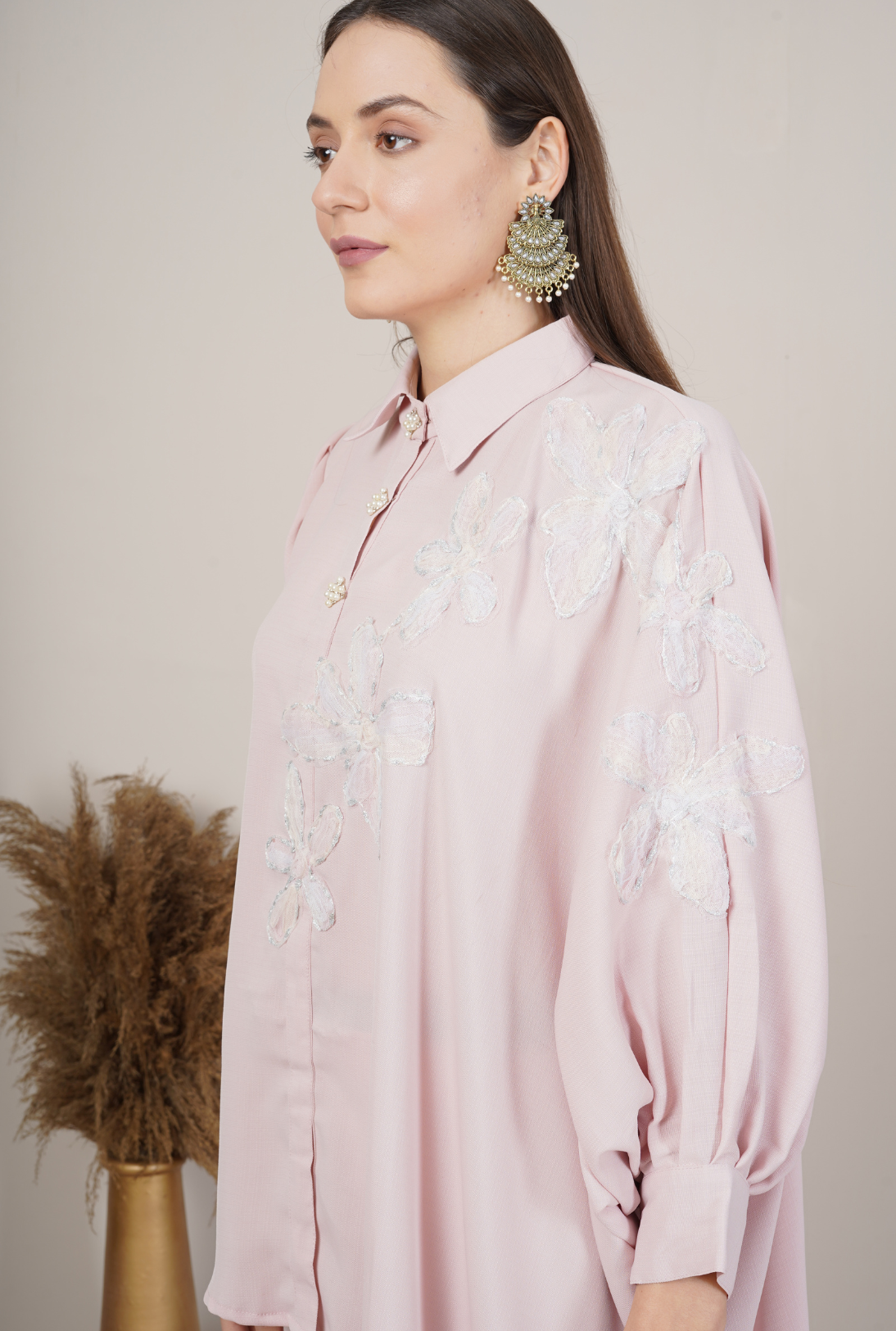 Embroidered Tunic Set