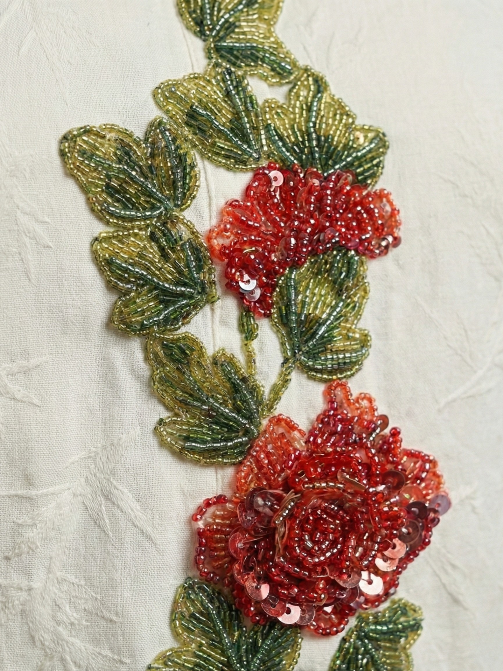 Crimson Petal White Shirt