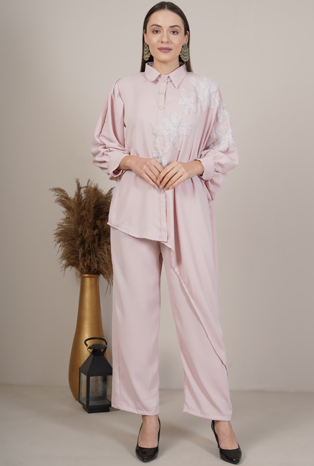 Embroidered Tunic Set