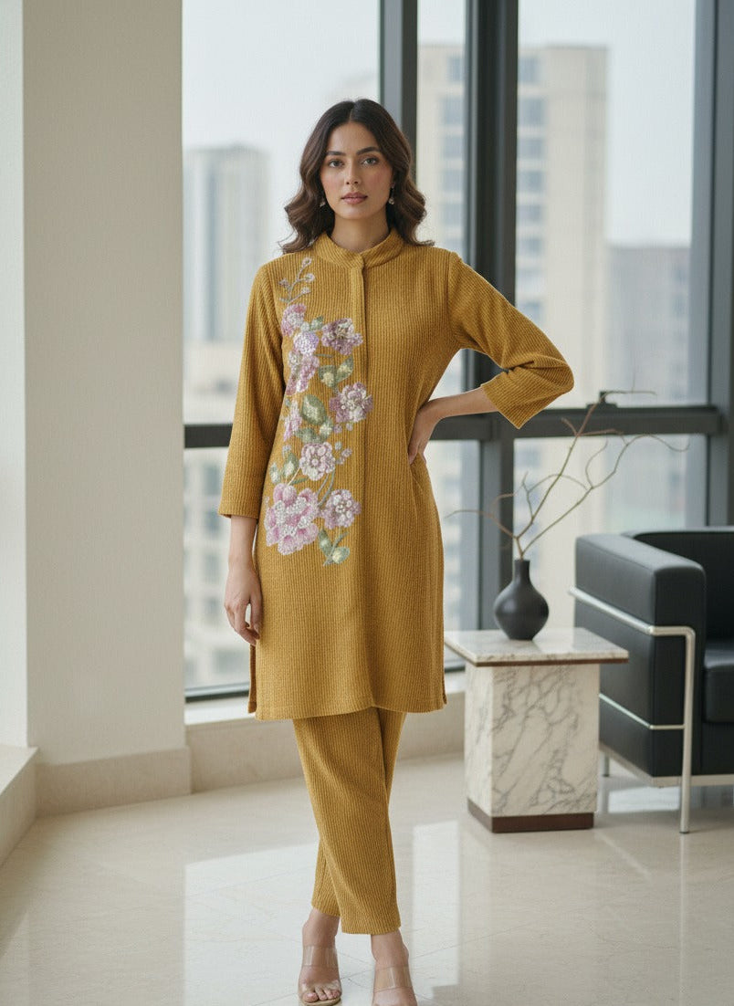 Golden Bloom Ensemble Co-ord