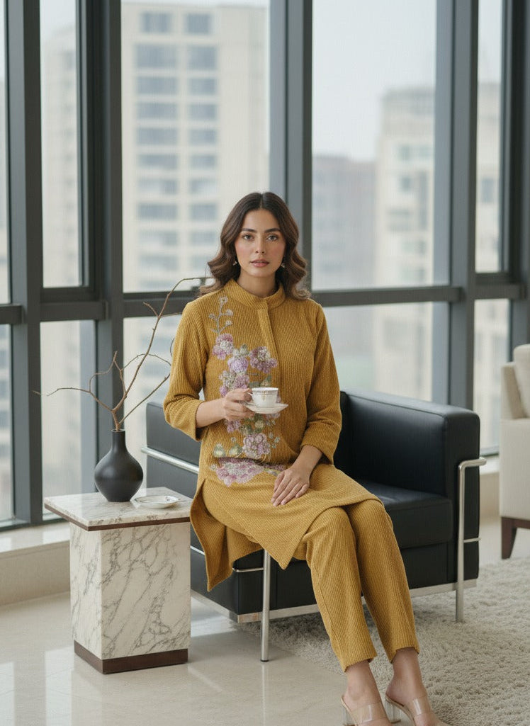 Golden Bloom Ensemble Co-ord