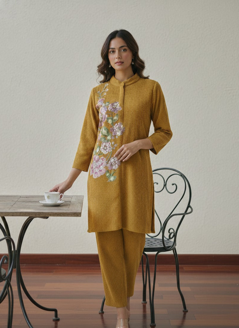 Golden Bloom Ensemble Co-ord